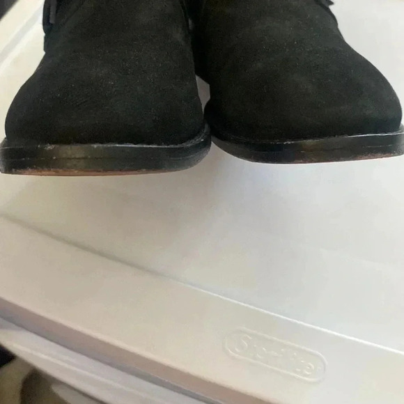 Eileen Fisher Savoy Nubuck Suede Buckle Booties - Picture 4 of 8